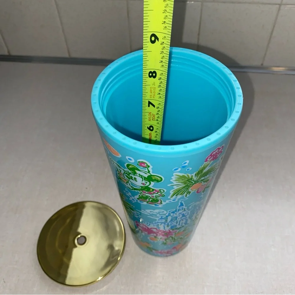 Lilly Pulitzer Disney Tumbler‎ Cup Mickey Minnie Mouse Ibiza Lilly Loves Disney